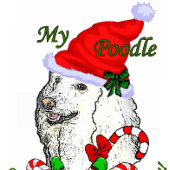 Poodle Christmas Grosgrain Lint