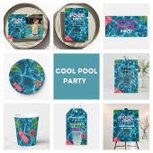 Koel Pool Party | Zwemwaterdag Bedankkaart