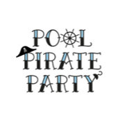 Pool Pirate Party Dank u Nota Kaart