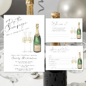 Champagne - bruids gunsten neem er een poster