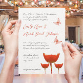 Oranje papaver slaat de datum op save the date