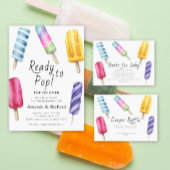 Popsicle Baby shower bedankkaart