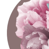 Brons en Roze Waterverf Pioen Gespikkelde Verjaard Kaart