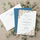 Poeder Blauwe Landvelden Bruiloft Save The Date (Personaliseer deze collectie van deze onafhankelijke maker. Test)