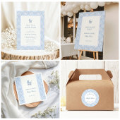Preppy Coquette Kust Baby Bedanktkaart