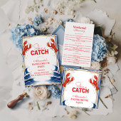 Preppy Lobster Seaside Bachelorette Party Ronde Sticker