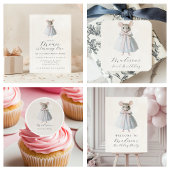 Bedankt Muis grillige Victoriaans verjaardag Cadeaulabel