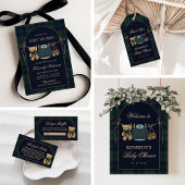 Preppy Polo Teddy Bear Baby Shower Kaart