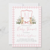 Preppy Southern Pink Dog Adresetiketten Etiket