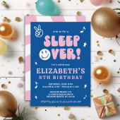 Preppy Slaap Over Tween Verjaardagsfeestje Papieren Bordje