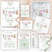 Preppy Tennis Clothesline Baby Word Scramble Kaart