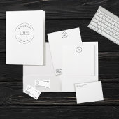 Eenvoudig White Minimalist Custom Logo Branded Planner