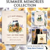 Zomer Zonnebloem Camping Natuur Aangepaste Naam Te T-shirt