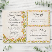 Victoriaanse weide gele uitnodiging (Personaliseer de collectie van deze zelfstandige maker.)