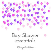 Roze Baby shower Advies voor nieuwe Ouders Notitieblok