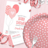  roze ballonnen kaart