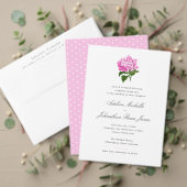 Roze Hortensia en Periwinkle Edge Border Satijnen Lint (Personaliseer deze collectie van deze onafhankelijke maker. Test)