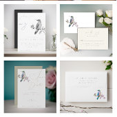 Waterverf Hummingbird Bruiloft Save the Date Kaart