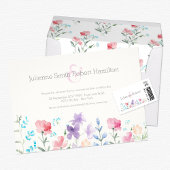  Wildbloemen Waterverf bruiloft uitnodigingen