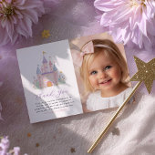 Princess Birthday Enchanted Castle Girls Favor Ronde Sticker