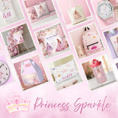 Girls Pink Princess Birthday Welcome Poster