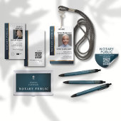 Professional Gold Grey Notional Signing Agent-ID Badge