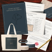 Hondenfokker Maplabel Gezondheid & Vaccinatie Rechthoekige Sticker