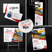 Professionele makelaar in onroerend goed die net i briefkaart