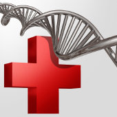 Professionele Wetenschap DNA Strand Medisch Bureaumat