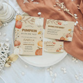 Autumn Bedankt Card Pompoen Herfst Boho