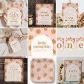 Oranje Plaid Pompoen Verjaardag Water Fles Labels Waterfles Etiket