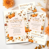 Herfst Pompoen Bloemen Baby shower Aangepast Bedankdoosjes