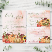 Cute Pumpkin herfst bruiloft bewaart de datum (Personaliseer de collectie van deze zelfstandige maker.)