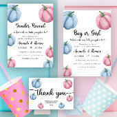 Cadeau geslacht onthulling Jongen of Meisje grafie Poster