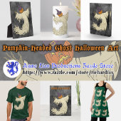 Pompoenkop Spook Halloween Kunst Kaart