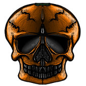 Pompoen Schedel Halloween Feest Save The Date