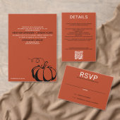 Pompoen Spice Voedsel Keuzen RSVP Kaartje (Personaliseer de collectie van deze zelfstandige maker.)