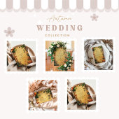 Pompoen Spice Bloemen bruiloft Save The Date