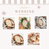 Pompoen Spice Bloemen bruiloft Save The Date