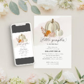 White Pumpkins and Herfst Flowers Event Dinner Men Flyer