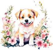 Puppy Dog Theme gepersonaliseerd Baby shower Spandoek