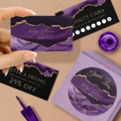 paars tweevoudig brochure