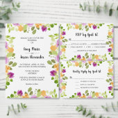 Paarse Waterverf Blooms Verlichtingsdag (Personaliseer de collectie van deze zelfstandige maker.)