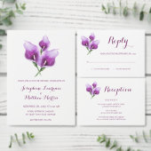 Paarse Calla Lily Bloemenbruiloft Bedankdoosjes (Personaliseer de collectie van deze zelfstandige maker.)