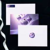 Purple Decorative Christmas Ball Holiday Gift Bag Groot Cadeauzakje