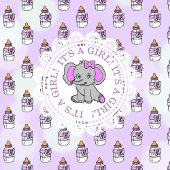 Elephant Thmed Grandma om Baby shower te worden Ronde Button 7,6 Cm
