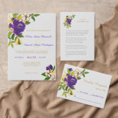 Paarse goudWaterverf Persoonlijk huwelijk Servetten (Personaliseer de collectie van deze zelfstandige maker.)