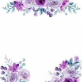 Paarse Waterverf Peonies Eucalyptus Weddenschap Handwaaier