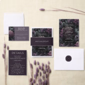 Paarse Moody Bloementafel 20 Kaart (Personaliseer de collectie van deze zelfstandige maker.)