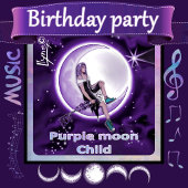 Paarse Moon Child Coffee Mok